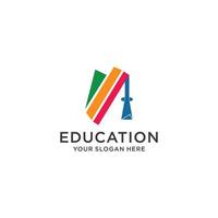 imagem de vetor de ícone de logotipo de educação