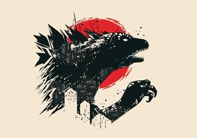 Logotipo do vetor Godzilla