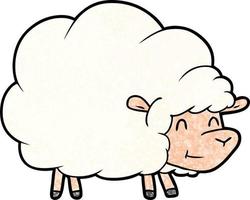 personagem de desenho animado de ovelha vetor