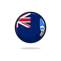 ícone de bandeira das Ilhas Malvinas vetor
