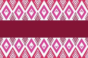 design de textura padrão de tecido rosa étnico asteca. piso de ladrilho têxtil moda rosa azul, tapete, fronha. mosaico sem costura tribal. vetor