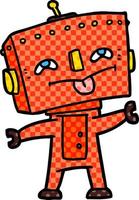 personagem de desenho animado robô vetor