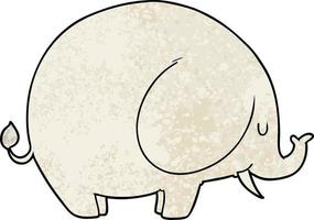 personagem de desenho animado elefante vetor