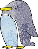 personagem de desenho animado pinguim vetor