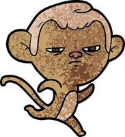 personagem de desenho animado de macaco vetor