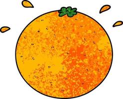 desenho vetorial laranja vetor