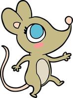 personagem de rato de desenho animado vetor