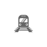 ilustração de design de ícone de logotipo de locomotiva vetor