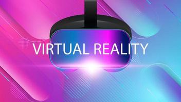 conceito de realidade virtual metaverso abstrato colorido do futuro metaverso de tecnologia digital conectado ao espaço virtual em um fundo moderno. vetor
