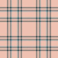 padrão sem emenda xadrez em rosa. verifique a textura do tecido. impressão têxtil vetorial. vetor