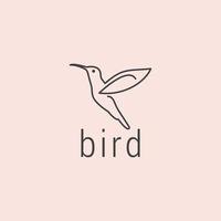 modelo de design de ícone de logotipo de pássaro. luxo, vetor. vetor