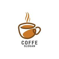 modelo de design de ícone de logotipo de café. luxo, vetor
