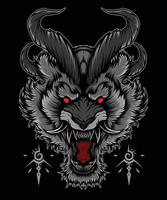 ilustração de mascote de cabeça de dragão vetor