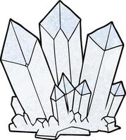 cristais de desenho vetorial vetor