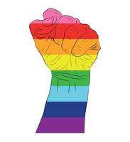 bandeira do orgulho de gilbert padeiro. proporções padrão para bandeira gay vetor