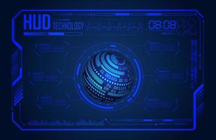 painel de tela de tecnologia hud moderno vetor