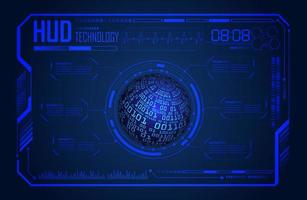 painel de tela de tecnologia hud moderno vetor