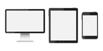 dispositivos digitais isolados vetor
