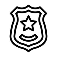 design de ícone de distintivo de polícia vetor