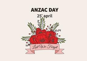 Anzac day background vector