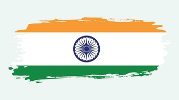 vetor de bandeira grunge angustiado indiano