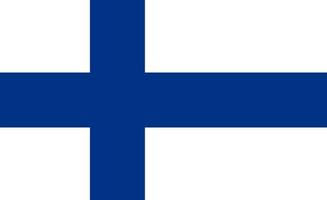 bandeira do finlandês. símbolo do dia da independência, jogo de futebol de lembrança, linguagem de botão, ícone. vetor