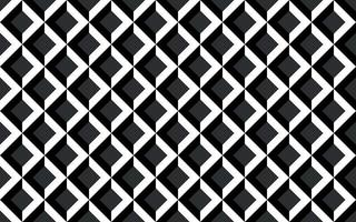padrão geométrico de vetor sem costura preto e branco. padrão de repetição monocromático. abstrato com quadrados girados em 45 graus.