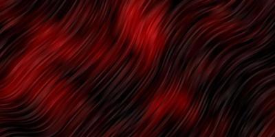 pano de fundo vector vermelho escuro com curvas.