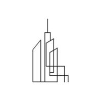 skyline da cidade, ilustração vetorial de silhueta da cidade em design plano vetor