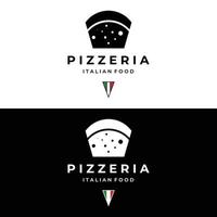 design criativo de logotipo de comida italiana deliciosa e deliciosa. com sign.logos de utensílio de comida vintage para restaurantes, cafés, clubes e crachás. vetor