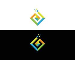 design de logotipo de iniciais de letra digital d e b moderno e profissional. vetor
