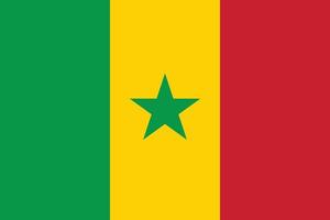 bandeira do senegal vetor