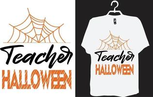 desenho de t-shirt halloween vetor