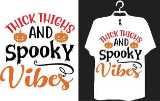 desenho de t-shirt halloween vetor