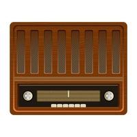 rádio antigo vintage vetor