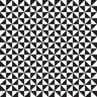 padrão geométrico abstrato em quadrados preto e brancos, padrão abstrato em um esquema monocromático. padrão de triângulo preto e branco. triângulos monótonos em forma quadrada. vetor