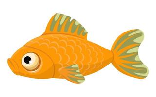 peixe engraçado dos desenhos animados vetor