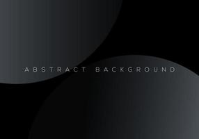 conceito de fundo abstrato preto premium com fundo geométrico de formas cinza escuro de luxo com espaço de cópia para texto ou mensagem vetor
