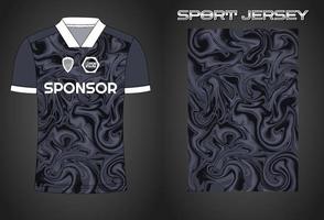 modelo de design de camisa de esporte de camisa de futebol vetor