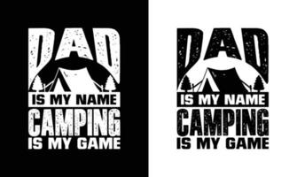 design de camiseta de citação de acampamento, tipografia vetor