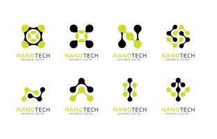 Vector de logotipo de nanotecnologia