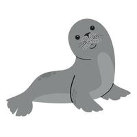 vetor de desenhos animados de animais de foca bonito