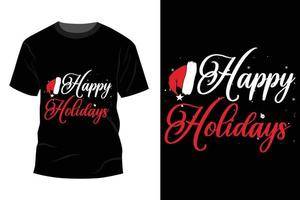 design de camiseta de natal vetor