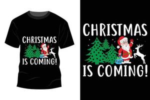 design de camiseta de natal vetor