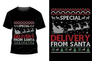 design de camiseta de natal vetor