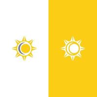 ilustração do logotipo do conceito de sol criativo vetor