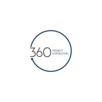 modelo de design de logotipo de serviço de consultoria de círculo 360 vetor