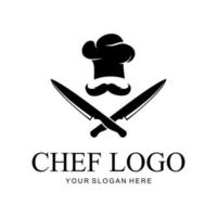 logotipo do chef de cozinha vetor