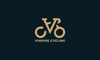 ilustração de logotipo de vetor de corrida de ciclismo, identidade de esporte de ciclo