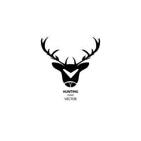 caçar logotipo caribu vetor ícone de caça animal